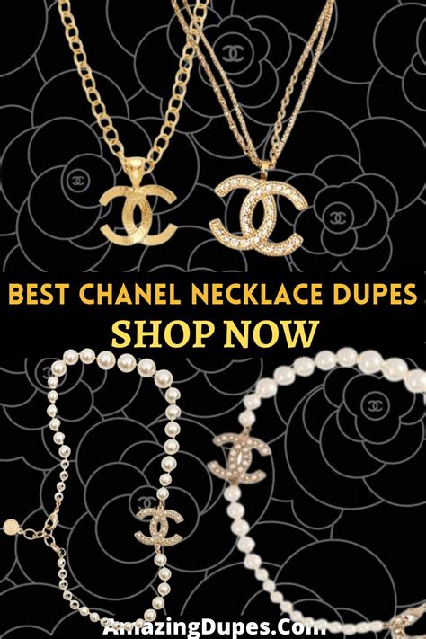 chanel dupe necklace|chanel copy necklace.